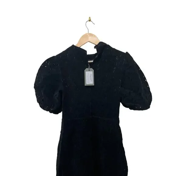 camila broderie asymmetric hem dress Asymmetrical opening dress - T1